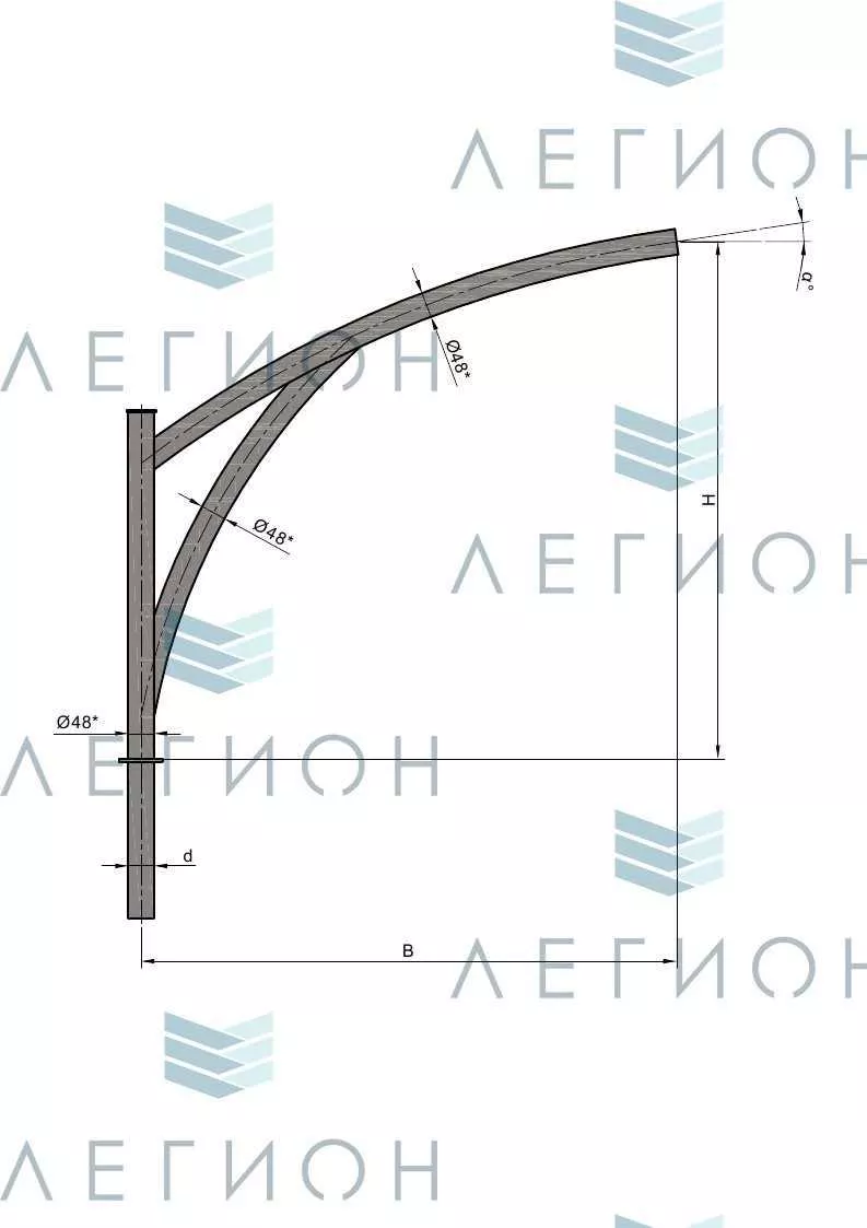 К78-1,0-1,5-1-1 кронштейн однорожковый